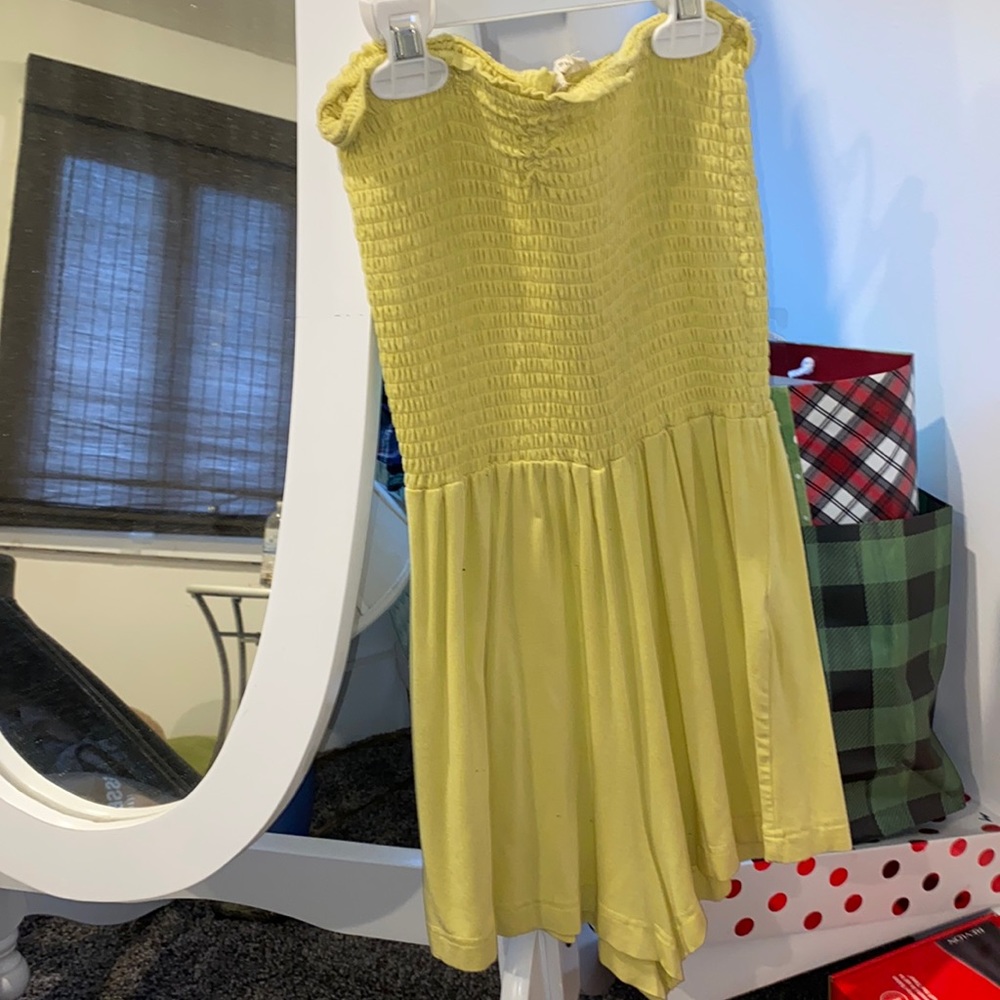 mini strapless romper